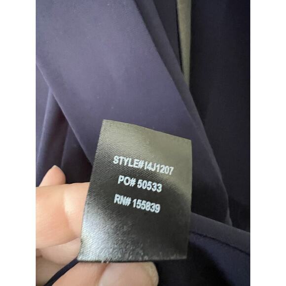 Lulus Cardigan Womens Size Medium Blue Open Front‎ Shawl Collar Chiffon - Picture 6 of 11